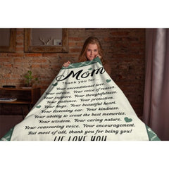 Custom kids name Grandma Soft Blanket - Gift for Grandma Nana Mom Birthday Mother's day - joliny