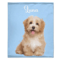 Custom Pet Blanket Using Pet Photo + Name Custom Pet Blanket - Gift for Pet Lover - joliny