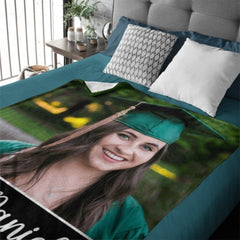 Custom Photo Graduation Blanket Senior 2023 Gift - joliny