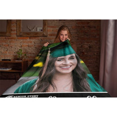 Custom Photo Graduation Blanket Senior 2023 Gift - joliny