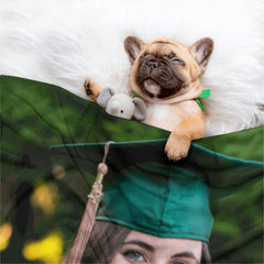 Custom Photo Graduation Blanket Senior 2023 Gift - joliny