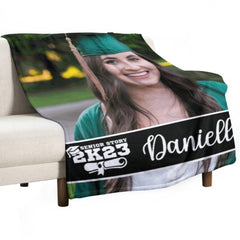 Custom Photo Graduation Blanket Senior 2023 Gift - joliny