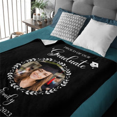 Custom Photo Graduation Blanket Senior 2023 – Memorial Gifts - joliny