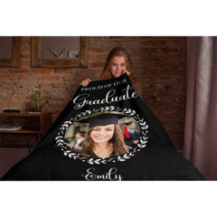 Custom Photo Graduation Blanket Senior 2023 – Memorial Gifts - joliny