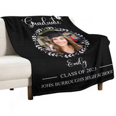 Custom Photo Graduation Blanket Senior 2023 – Memorial Gifts - joliny