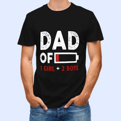 Dad Of The Boys And Girls - Gift for Dad, Personalized Unisex T-Shirt - joliny