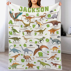 Free Shipping✈️Cute Alphabet Dinosaur Blanket for Boys