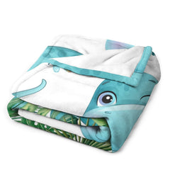 Livraison gratuite✈️Couvertures personnalisées pour bébé, meilleur cadeau pour bébé, nouveau-né – Couverture dinosaure.