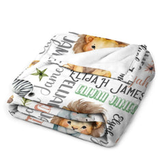 Free Shipping✈️ Personalized Forest Animal Blanket