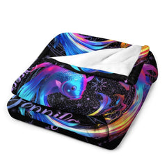 Free Shipping✈️Fantasy twelve constellations themed name custom blanket