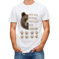 Papa Bear Husband Protector Hero - Chemise personnalisée - Cadeau de la fête des Pères pour papa