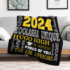 Customized Graduation Blankets - Graduation Gifts