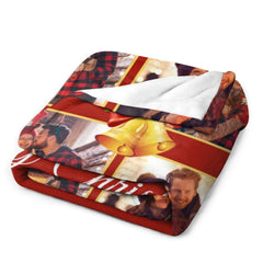 Free Shipping✈️Custom Photo Merry Christmas Blanket For Family