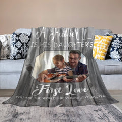 First Memories Photo Blanket - Gift for Dad - joliny