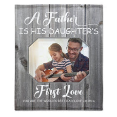 First Memories Photo Blanket - Gift for Dad - joliny