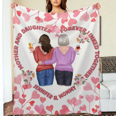 First My Mother Forever My Friend Blanket - Gift For Mom - joliny