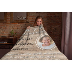 For Every Time You Think Of Me, I'm Right Here Inside Your Heart - Upload Image - Personalized Blanket - joliny