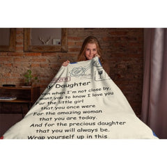 For My Little Girl That You Once Were - Family Blanket - Christmas Gift For Daughter From Mom - joliny