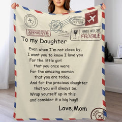 For My Little Girl That You Once Were - Family Blanket - Christmas Gift For Daughter From Mom - joliny