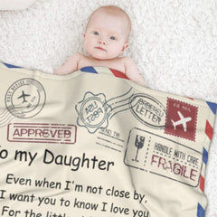 For My Little Girl That You Once Were - Family Blanket - Christmas Gift For Daughter From Mom - joliny