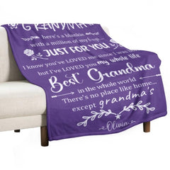 Here's A Blankie With A Million Of My Hugs - Family Blanket - New Arrival, Christmas Gift For Grandma - joliny