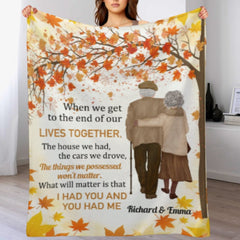 I Had You & You Had Me - Couple Personalized Custom Blanket - Gift For Husband Wife, Anniversary - joliny