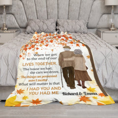 I Had You & You Had Me - Couple Personalized Custom Blanket - Gift For Husband Wife, Anniversary - joliny