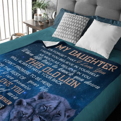 I Hope You Believe In Yourself As Much As I Believe In You - Family Blanket - Gift For Daughter From Dad - joliny