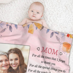 I Need To Say I Love You - Upload Image, Gift For Mom, Personalized Blanket - joliny