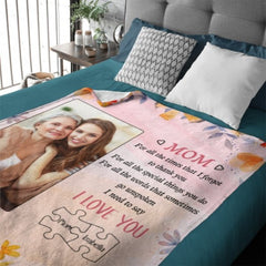 I Need To Say I Love You - Upload Image, Gift For Mom, Personalized Blanket - joliny