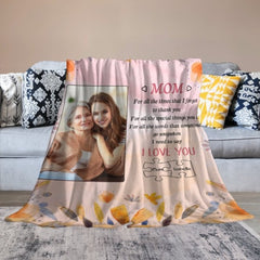 I Need To Say I Love You - Upload Image, Gift For Mom, Personalized Blanket - joliny