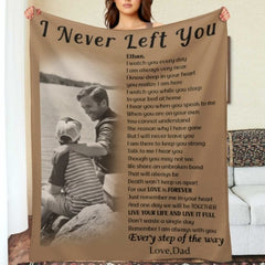 I Never Left You Custom Photo Blanket - Memorial Gift - joliny