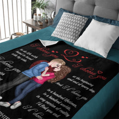 I’d Choose You In A Hundred Lifetimes - Couple Personalized Custom Blanket - Gift For Husband Wife, Anniversary - joliny