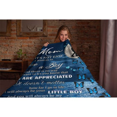 I'll Always Be Your Little Boy, Mom - Family Blanket - New Arrival, Christmas Gift For Mother From Son - joliny