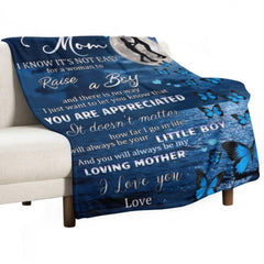 I'll Always Be Your Little Boy, Mom - Family Blanket - New Arrival, Christmas Gift For Mother From Son - joliny