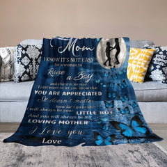 I'll Always Be Your Little Boy, Mom - Family Blanket - New Arrival, Christmas Gift For Mother From Son - joliny