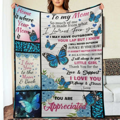 I'll Always Be Your Little Girl, Mom - Family Blanket - Gift For Mother From Daughter - joliny