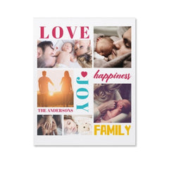 Love Happiness Joy Famliy Custom Photo canva - joliny