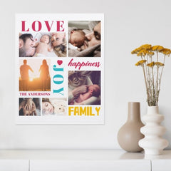 Love Happiness Joy Famliy Custom Photo canva - joliny