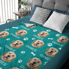 Love Has Four Paws - Personalized Custom Blanket - Upload Image, Gift For Pet Lovers, Christmas Gift - joliny