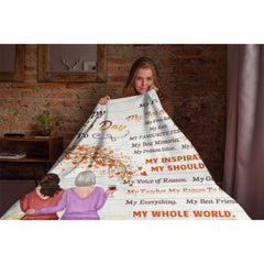 My Everything My Best Friend My Whole World My Mom - Gift For Mother's Day, Personalized Blanket - joliny