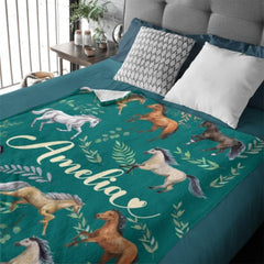 Name Custom Horse Blanket - Gifts for Girls - joliny