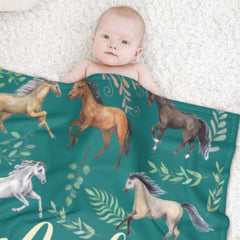 Name Custom Horse Blanket - Gifts for Girls - joliny