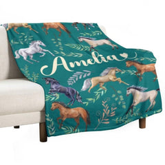 Name Custom Horse Blanket - Gifts for Girls - joliny