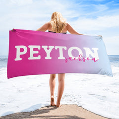 Name Custom Personalized Beach Towel - Birthday Gift - joliny