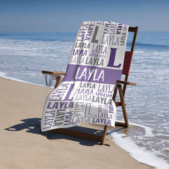 Name Game Beach Towel - joliny