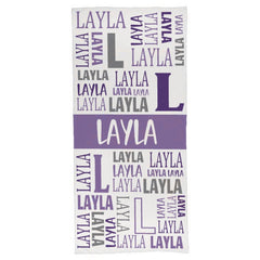 Name Game Beach Towel - joliny