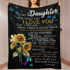 Never Forget That I Love You - Family Blanket - New Arrival, Christmas Gift For Daughter - joliny