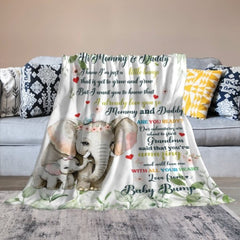 Our Adventures Are About To Start - Family Personalized Custom Baby Blanket - Baby Shower Gift - joliny