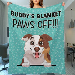 Paws Off - It's My Blanket - Gift For Dog Lovers - Personalized Blanket - joliny